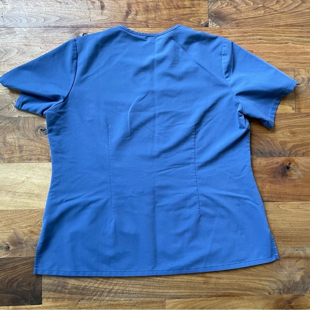 Figs Big Sky Blue Scrub Set Casma Three Pocket Top & Yola Skinny Pants Size XL - Picture 5 of 16